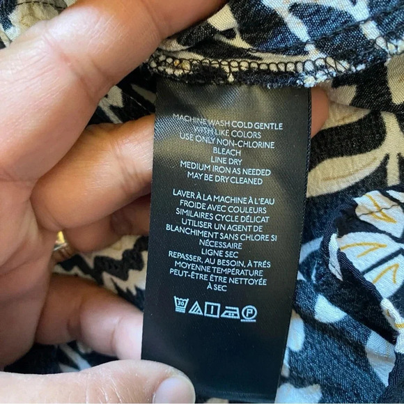 Anthropologie Black and Cream Floral Dress - Picture 7 of 10